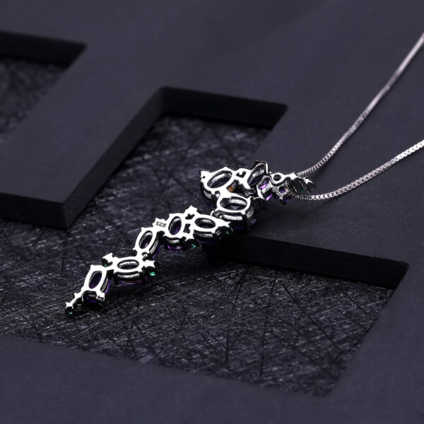 Inlaid with Exaggerated Amethyst Handmade Jewelry - Image 3