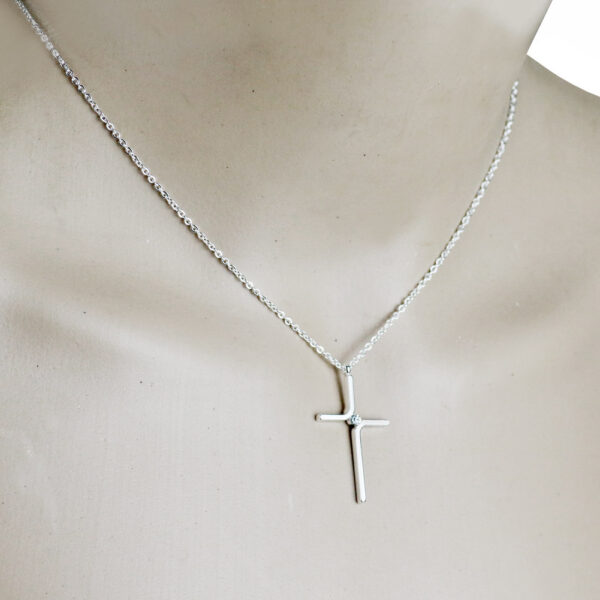 Cross Pendant New Simple Necklace Titanium Steel Plating - Image 5