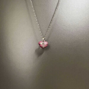 Vintage Enamel Love Box Necklace