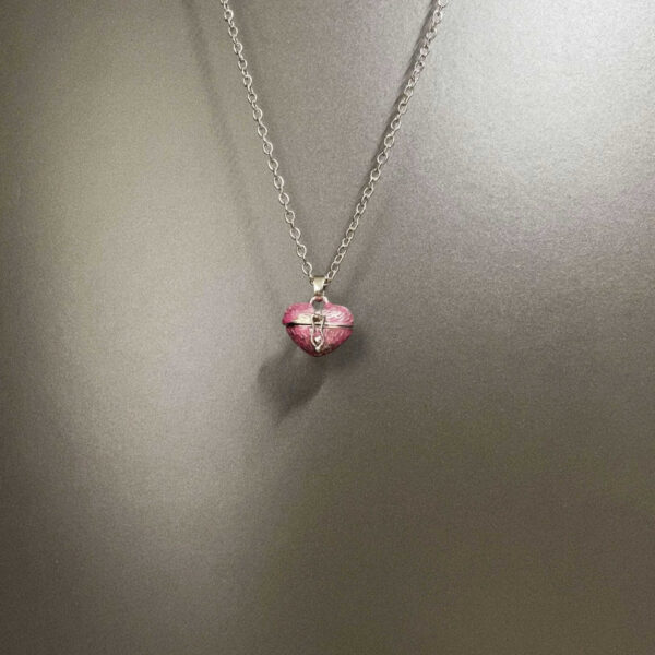 Vintage Enamel Love Box Necklace